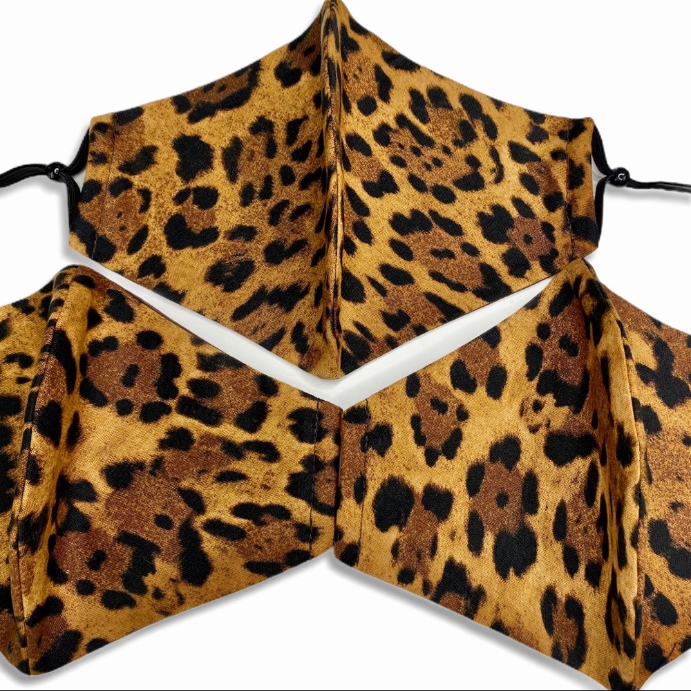 Reusable Face Mask Women’s Cheetah Leopard Cotton